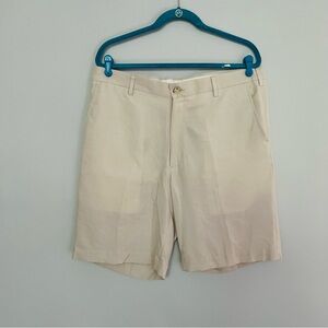 Berle Mens Light Tan Khaki Beige Summer Shorts size 38R